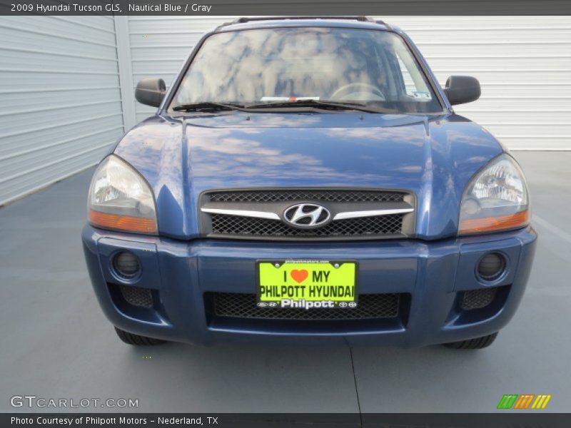 Nautical Blue / Gray 2009 Hyundai Tucson GLS