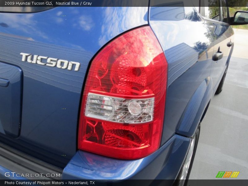 Nautical Blue / Gray 2009 Hyundai Tucson GLS