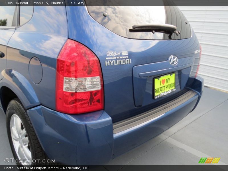 Nautical Blue / Gray 2009 Hyundai Tucson GLS