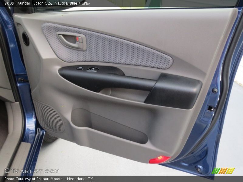 Nautical Blue / Gray 2009 Hyundai Tucson GLS