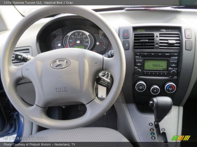 Nautical Blue / Gray 2009 Hyundai Tucson GLS