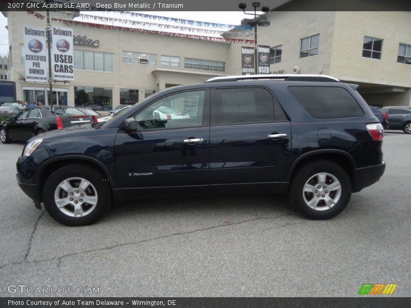 Deep Blue Metallic / Titanium 2007 GMC Acadia SLE AWD