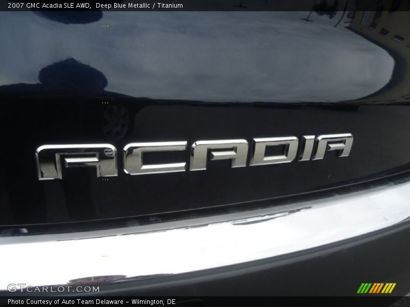 Deep Blue Metallic / Titanium 2007 GMC Acadia SLE AWD