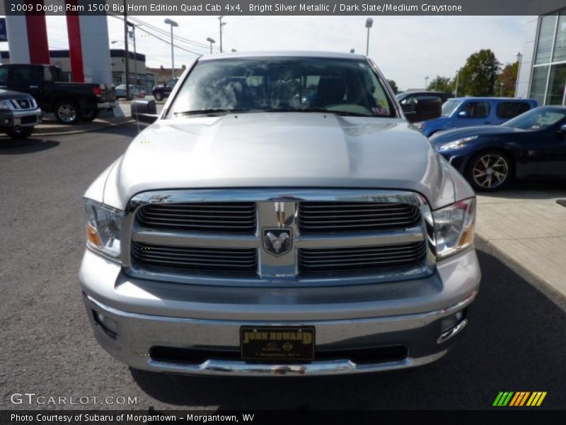 Bright Silver Metallic / Dark Slate/Medium Graystone 2009 Dodge Ram 1500 Big Horn Edition Quad Cab 4x4