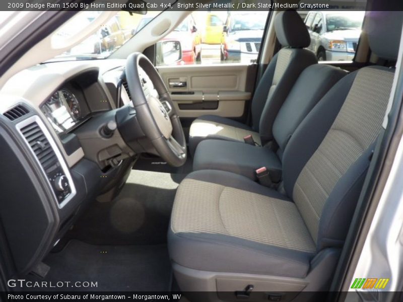 Bright Silver Metallic / Dark Slate/Medium Graystone 2009 Dodge Ram 1500 Big Horn Edition Quad Cab 4x4