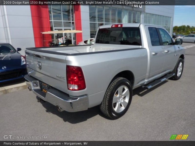 Bright Silver Metallic / Dark Slate/Medium Graystone 2009 Dodge Ram 1500 Big Horn Edition Quad Cab 4x4