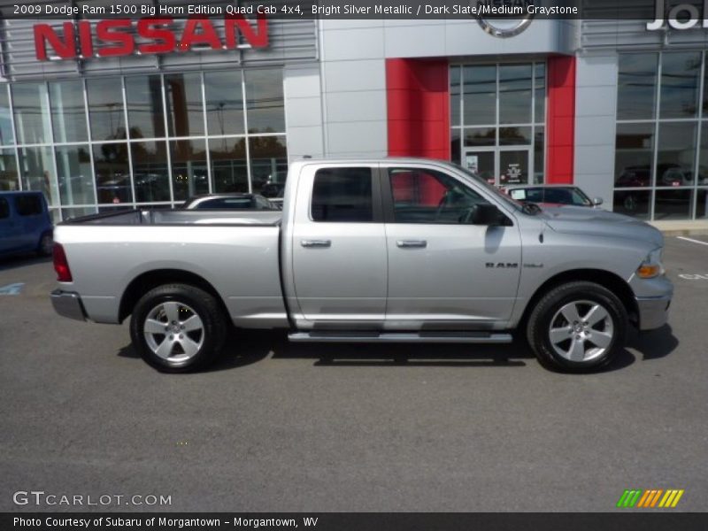 Bright Silver Metallic / Dark Slate/Medium Graystone 2009 Dodge Ram 1500 Big Horn Edition Quad Cab 4x4