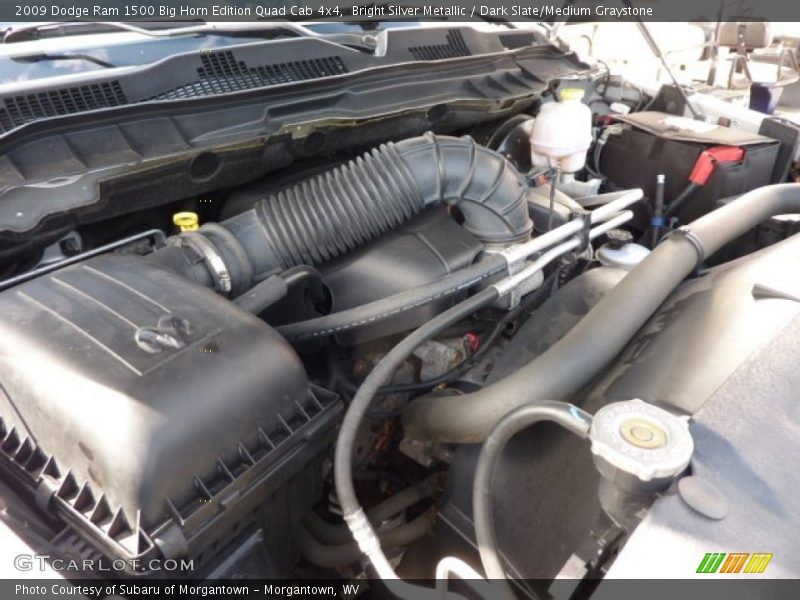 Bright Silver Metallic / Dark Slate/Medium Graystone 2009 Dodge Ram 1500 Big Horn Edition Quad Cab 4x4