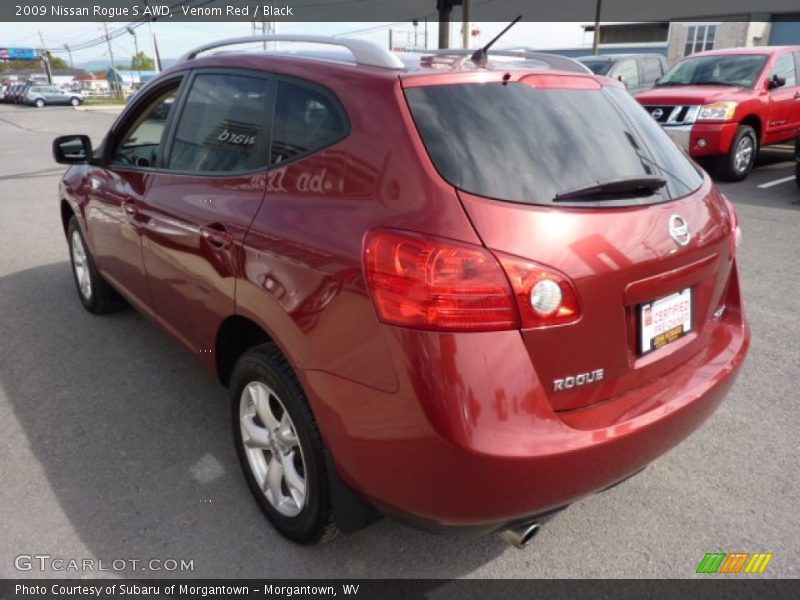 Venom Red / Black 2009 Nissan Rogue S AWD