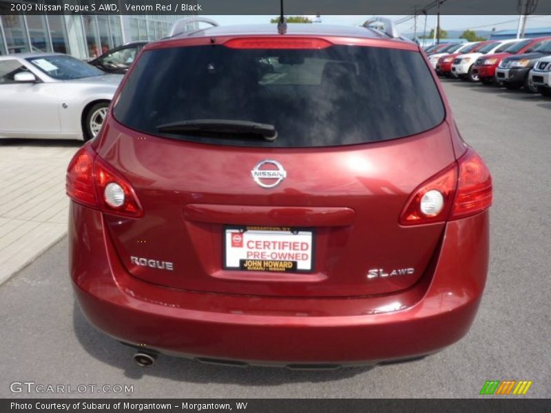 Venom Red / Black 2009 Nissan Rogue S AWD
