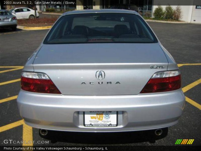 Satin Silver Metallic / Ebony 2003 Acura TL 3.2
