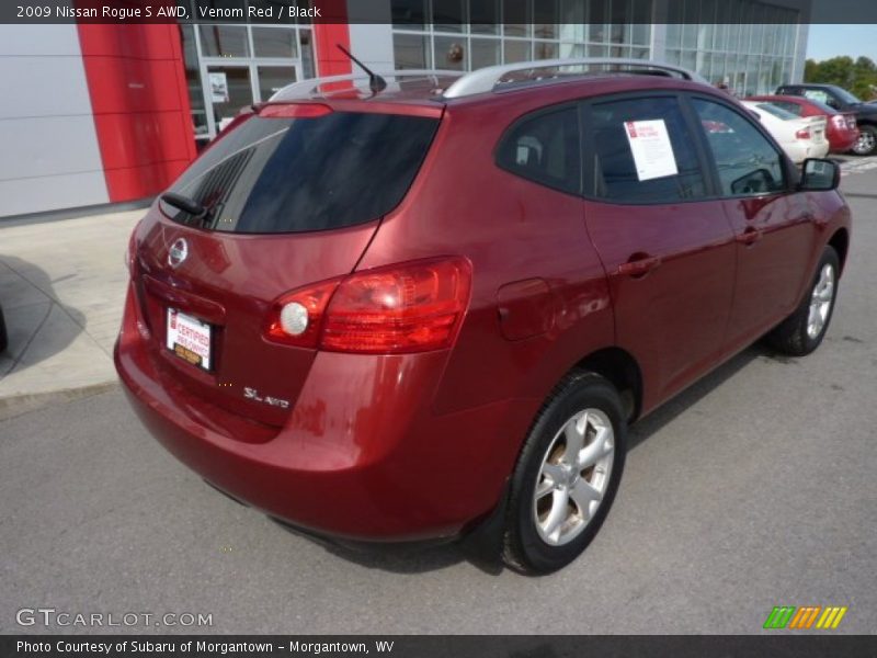 Venom Red / Black 2009 Nissan Rogue S AWD