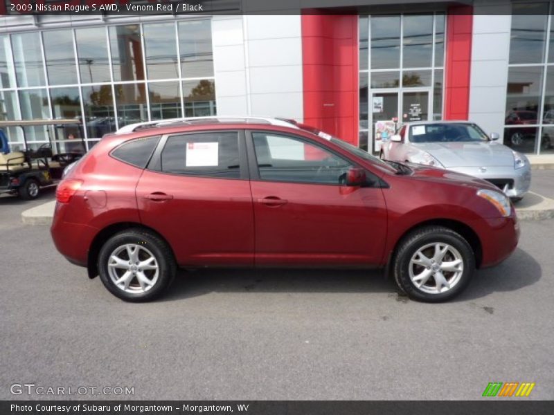 Venom Red / Black 2009 Nissan Rogue S AWD