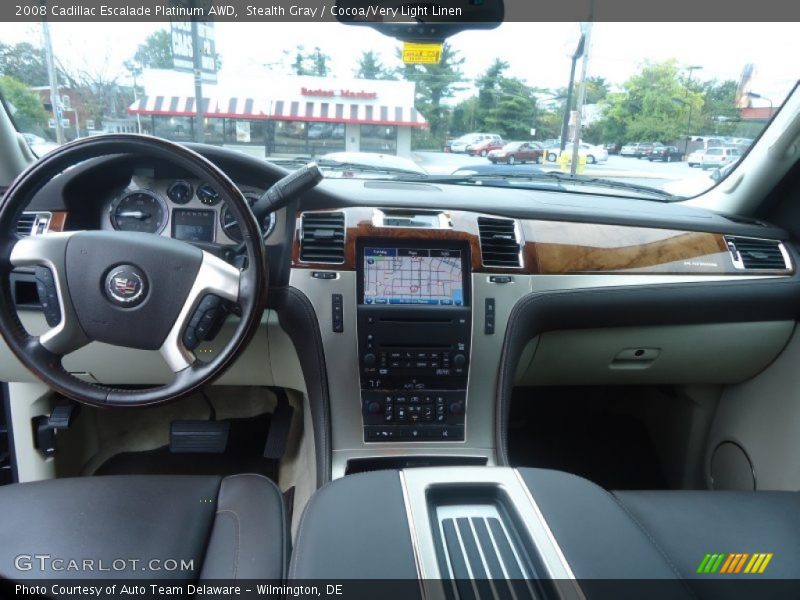 Dashboard of 2008 Escalade Platinum AWD