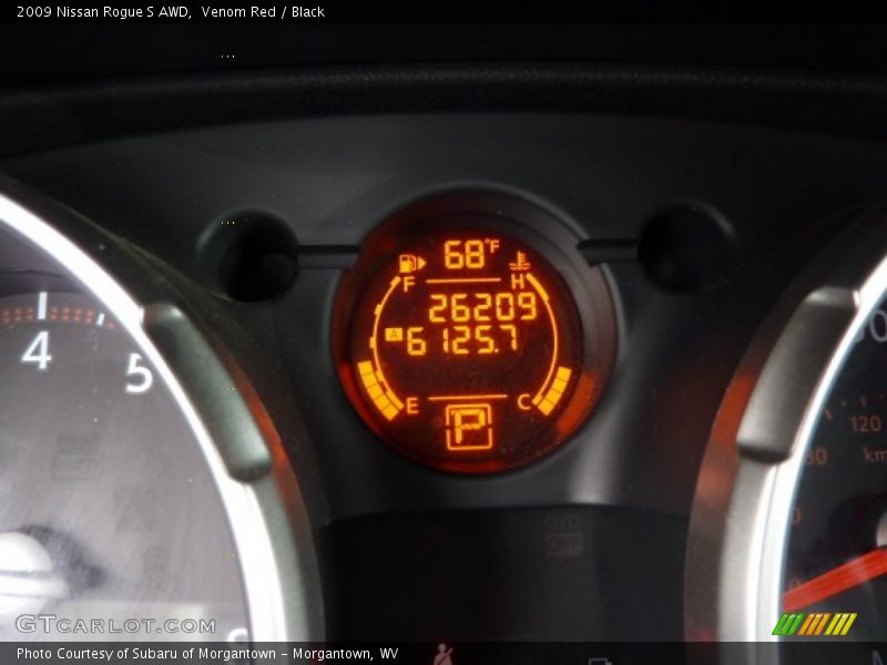 Venom Red / Black 2009 Nissan Rogue S AWD