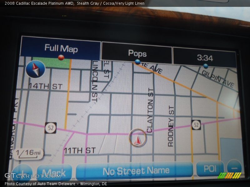 Navigation of 2008 Escalade Platinum AWD