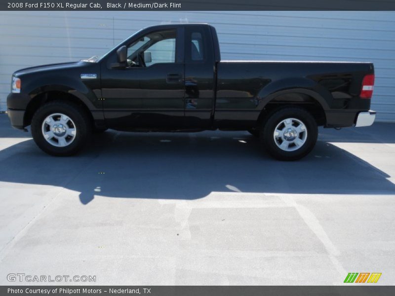 Black / Medium/Dark Flint 2008 Ford F150 XL Regular Cab