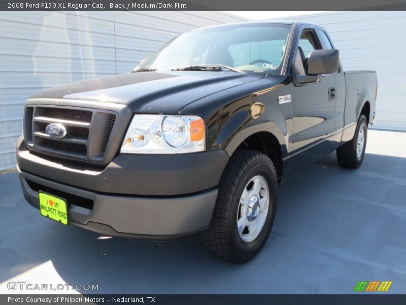 Black / Medium/Dark Flint 2008 Ford F150 XL Regular Cab