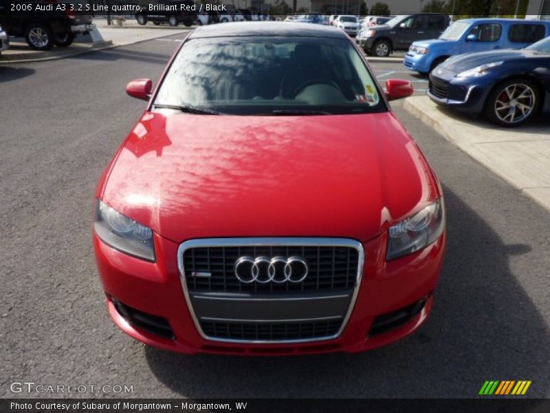 Brilliant Red / Black 2006 Audi A3 3.2 S Line quattro