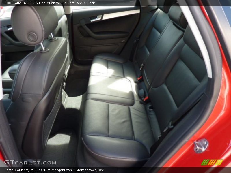 Brilliant Red / Black 2006 Audi A3 3.2 S Line quattro