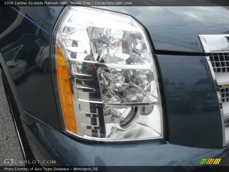 Stealth Gray / Cocoa/Very Light Linen 2008 Cadillac Escalade Platinum AWD