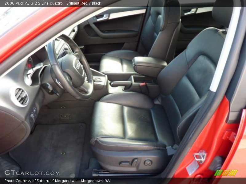 Brilliant Red / Black 2006 Audi A3 3.2 S Line quattro