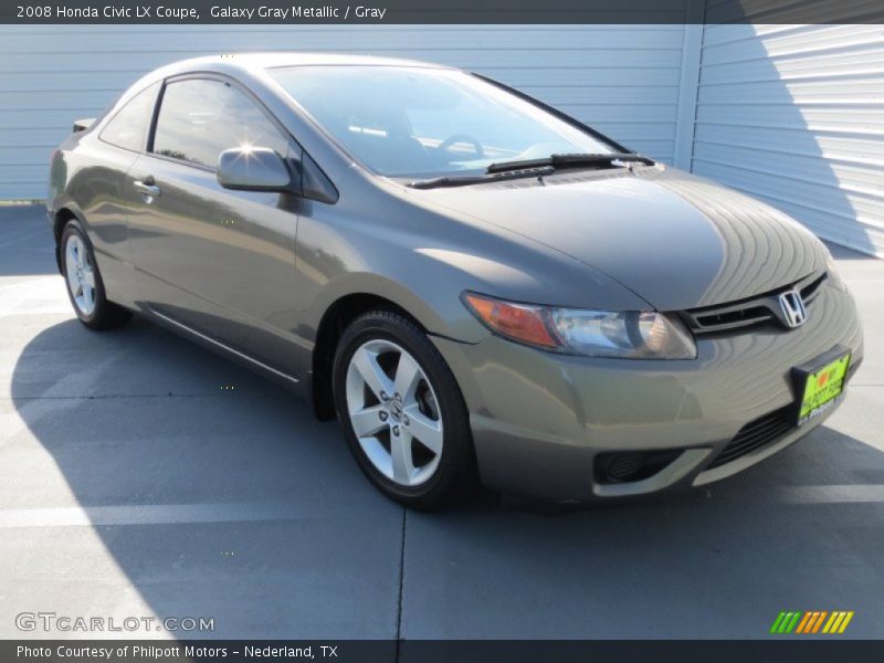 Galaxy Gray Metallic / Gray 2008 Honda Civic LX Coupe