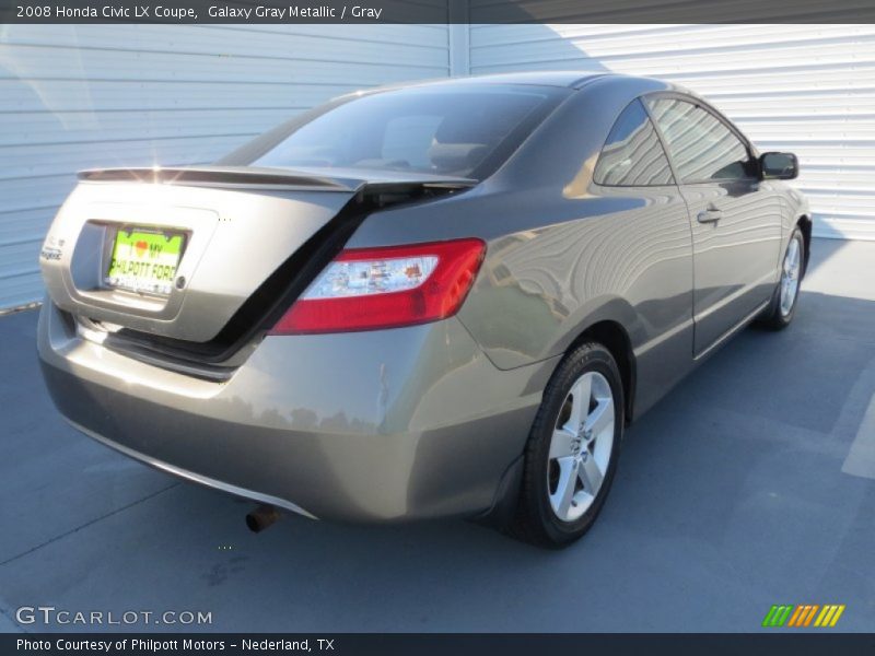 Galaxy Gray Metallic / Gray 2008 Honda Civic LX Coupe