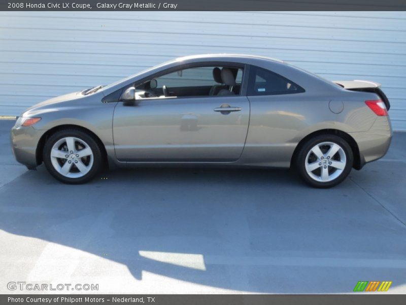 Galaxy Gray Metallic / Gray 2008 Honda Civic LX Coupe