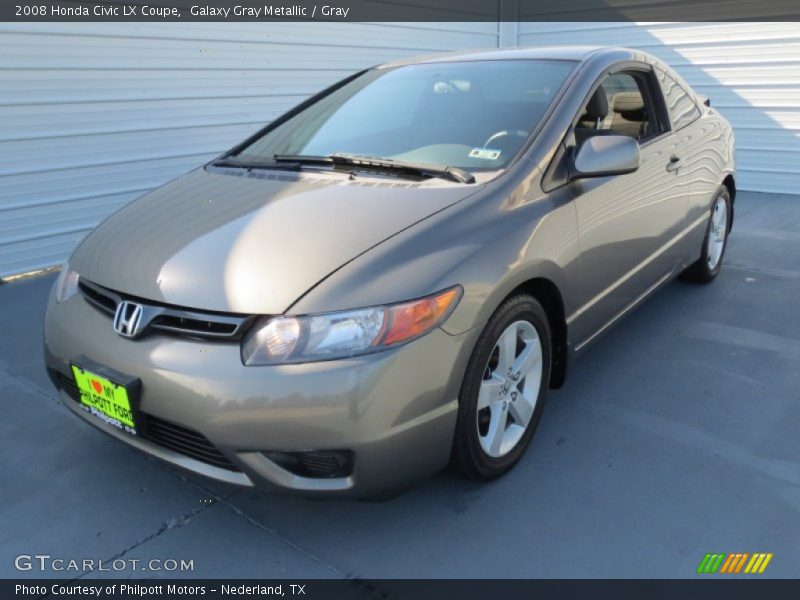 Galaxy Gray Metallic / Gray 2008 Honda Civic LX Coupe