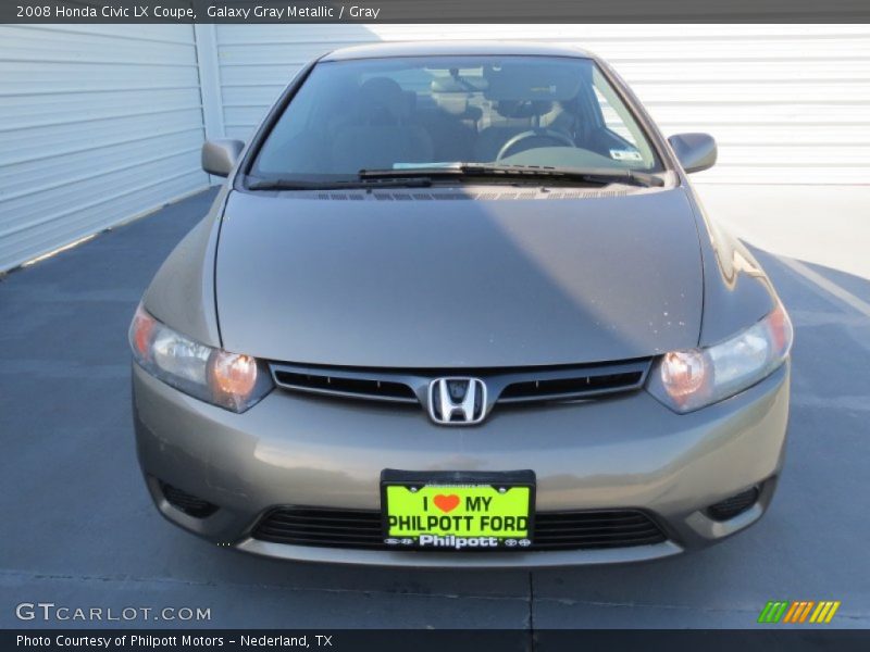 Galaxy Gray Metallic / Gray 2008 Honda Civic LX Coupe