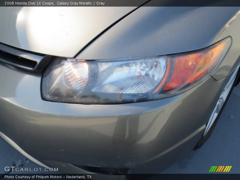 Galaxy Gray Metallic / Gray 2008 Honda Civic LX Coupe
