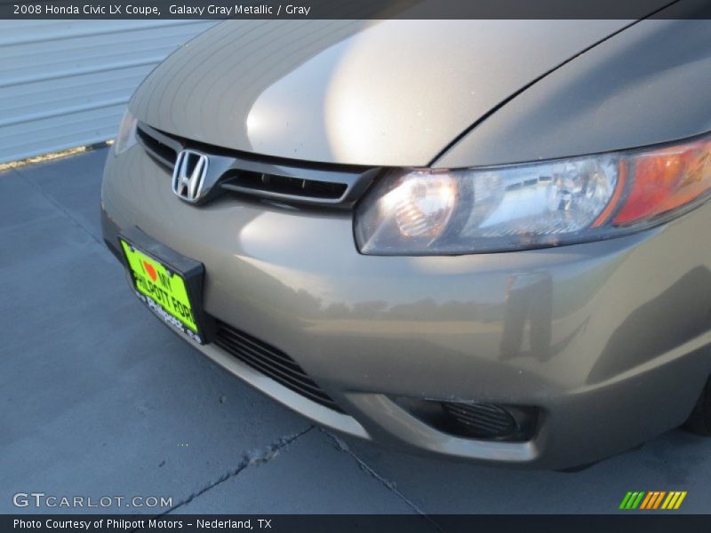 Galaxy Gray Metallic / Gray 2008 Honda Civic LX Coupe