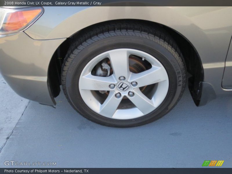 Galaxy Gray Metallic / Gray 2008 Honda Civic LX Coupe