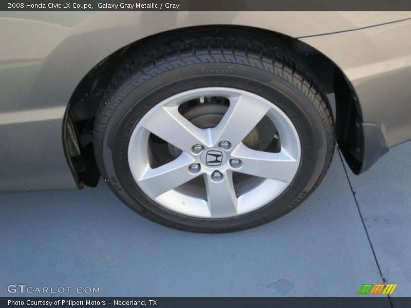 Galaxy Gray Metallic / Gray 2008 Honda Civic LX Coupe