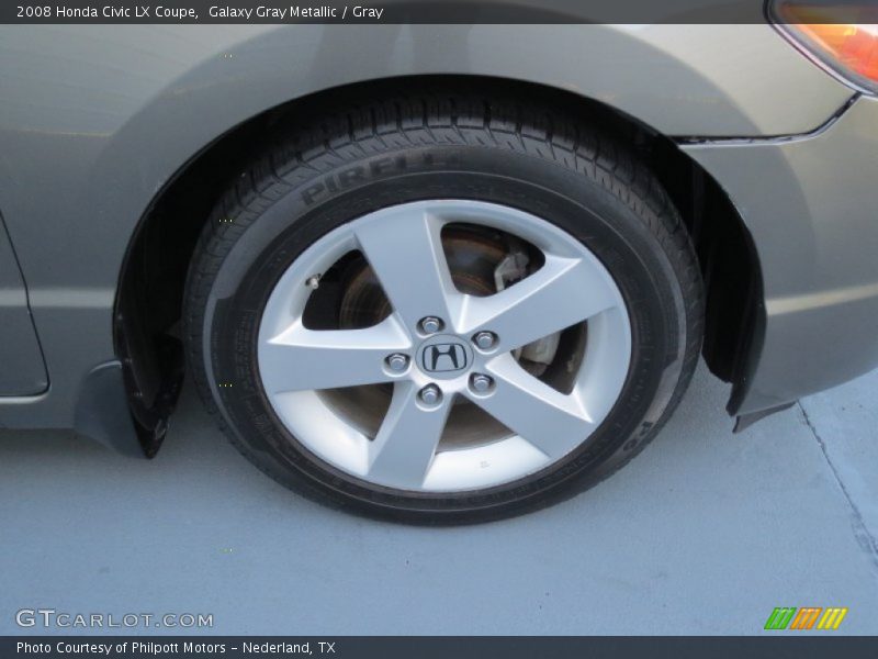 Galaxy Gray Metallic / Gray 2008 Honda Civic LX Coupe