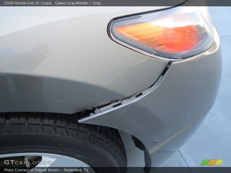 Galaxy Gray Metallic / Gray 2008 Honda Civic LX Coupe