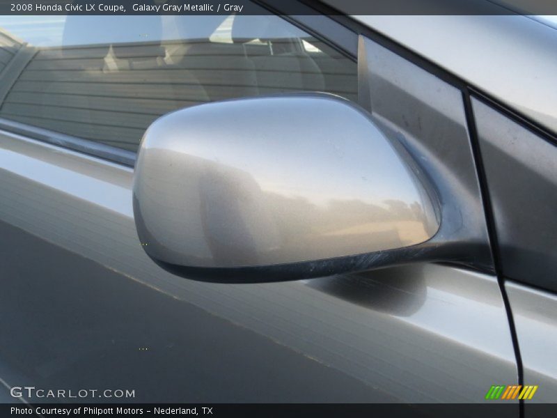 Galaxy Gray Metallic / Gray 2008 Honda Civic LX Coupe