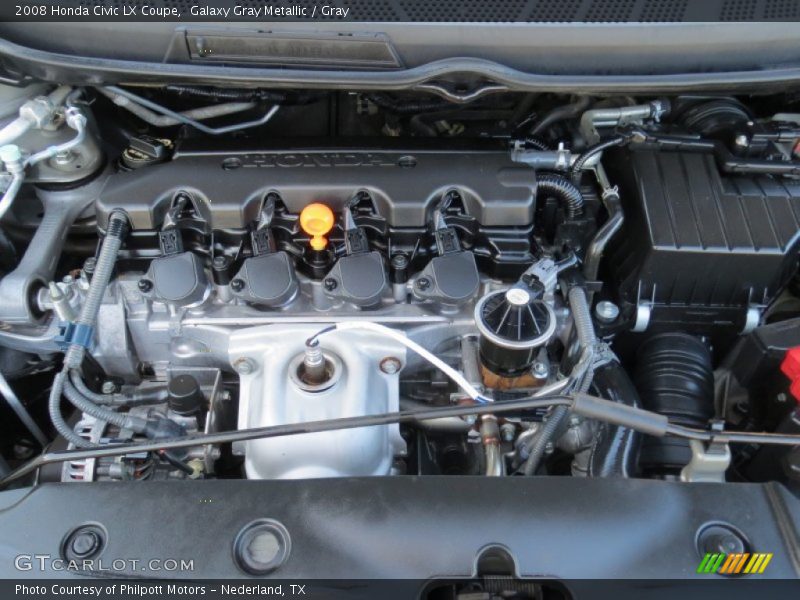 Galaxy Gray Metallic / Gray 2008 Honda Civic LX Coupe