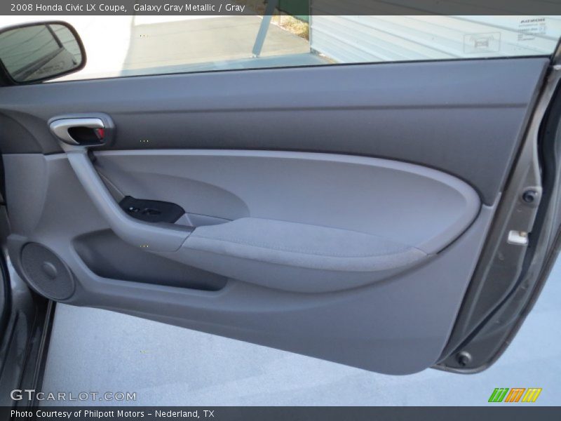 Galaxy Gray Metallic / Gray 2008 Honda Civic LX Coupe