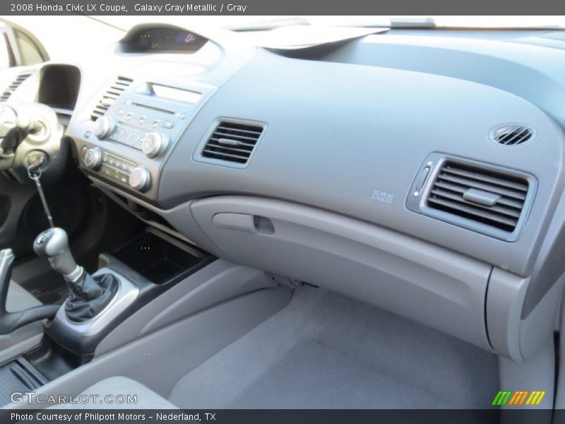 Galaxy Gray Metallic / Gray 2008 Honda Civic LX Coupe