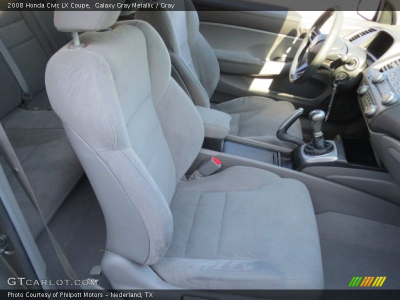 Galaxy Gray Metallic / Gray 2008 Honda Civic LX Coupe