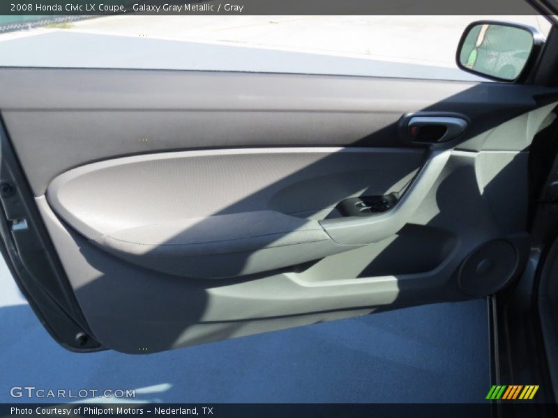 Galaxy Gray Metallic / Gray 2008 Honda Civic LX Coupe