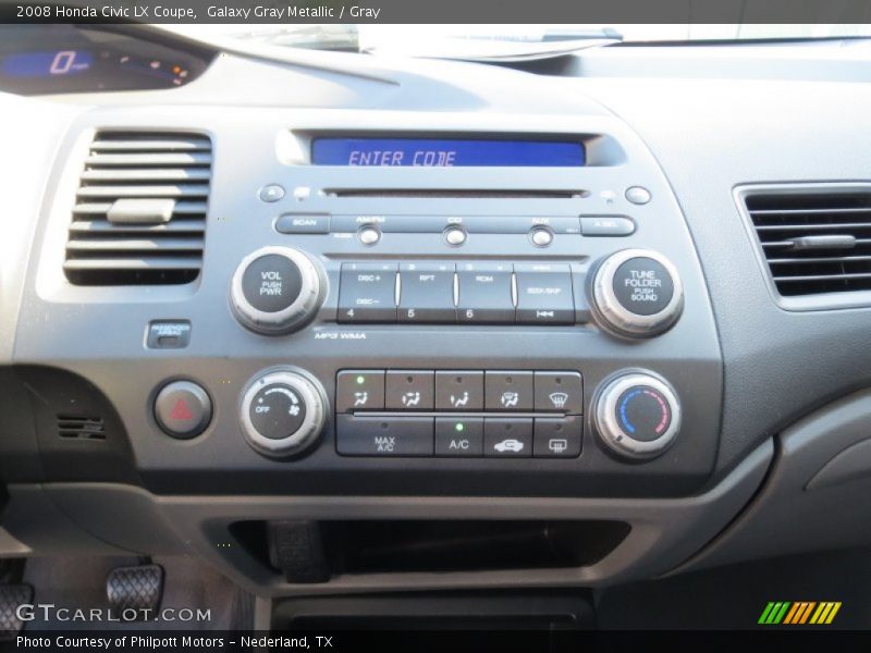 Galaxy Gray Metallic / Gray 2008 Honda Civic LX Coupe