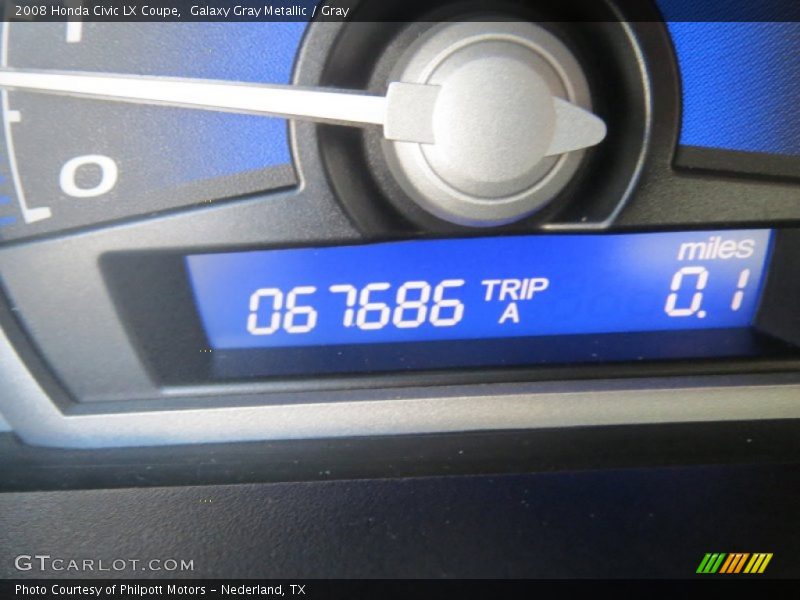 Galaxy Gray Metallic / Gray 2008 Honda Civic LX Coupe