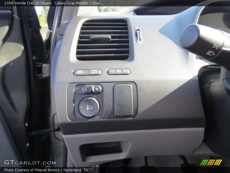 Galaxy Gray Metallic / Gray 2008 Honda Civic LX Coupe