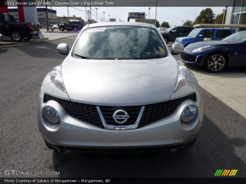 Chrome Silver / Black/Silver Trim 2011 Nissan Juke SV AWD