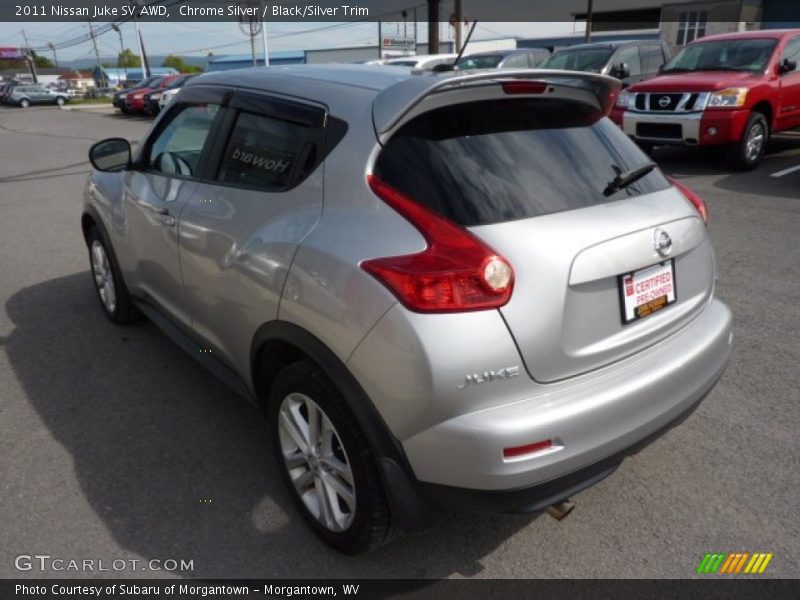 Chrome Silver / Black/Silver Trim 2011 Nissan Juke SV AWD
