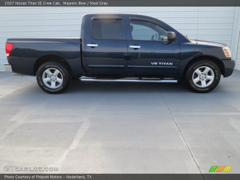 Majestic Blue / Steel Gray 2007 Nissan Titan SE Crew Cab