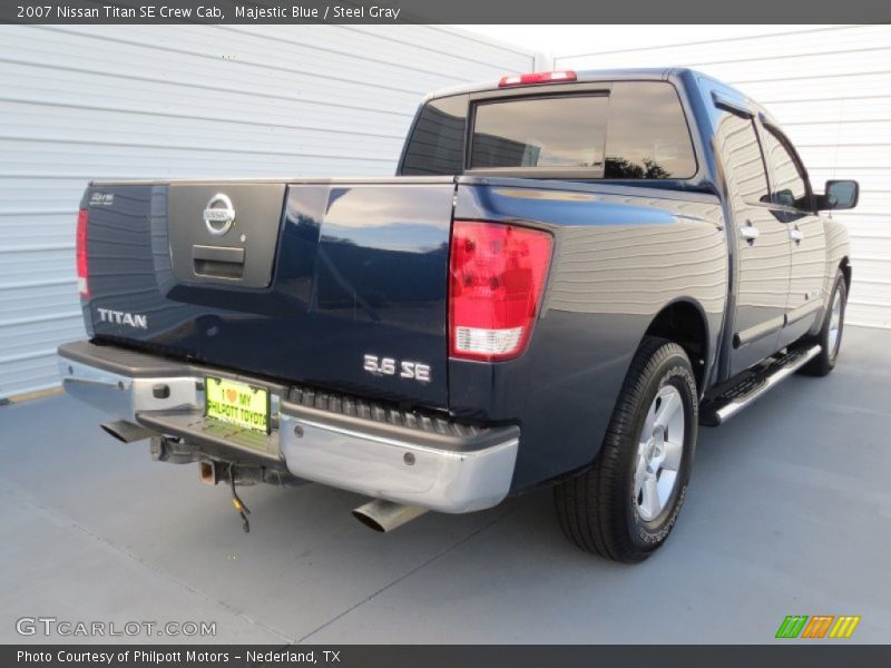 Majestic Blue / Steel Gray 2007 Nissan Titan SE Crew Cab